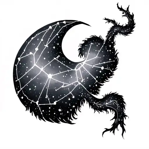 Cancer Constellations Forming The Shape