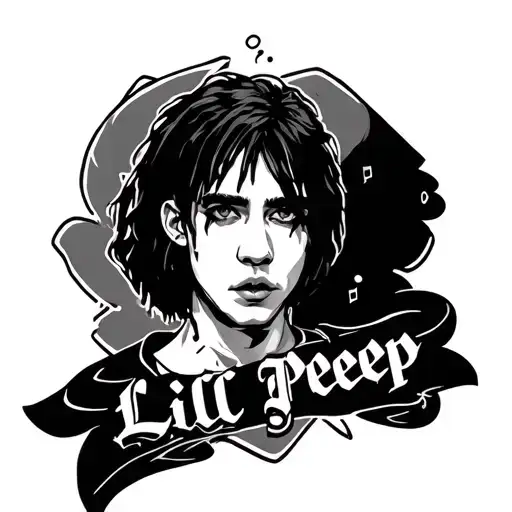 Lil Peep Music Inspired Tattoo Featuring