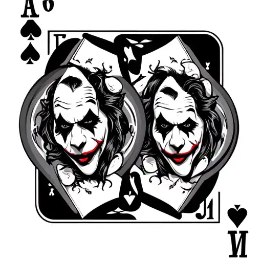 Poker Cards With Joker Faces