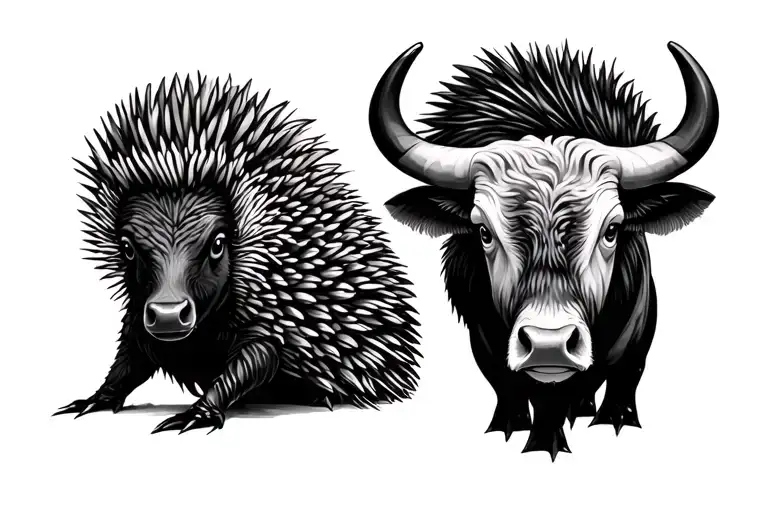 Echidna And Bull