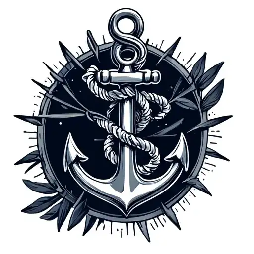 Navy Anchor Connected