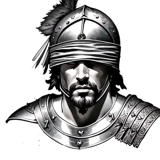 Roman Soldier Blindfolded