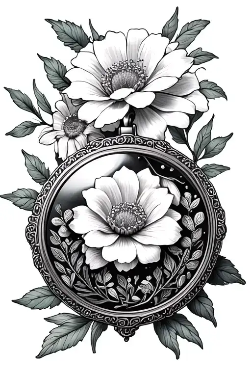 Locket And December Birth Flower And Women