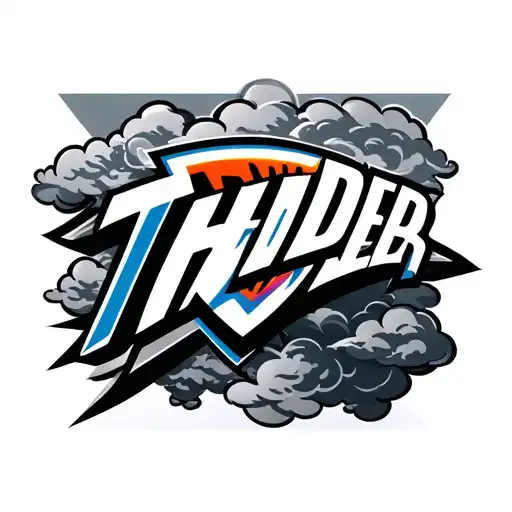 Oklahoma City Thunder Clouds Black