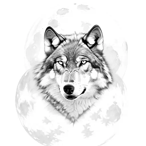 Chemical Reactions Forming A Wolf Howling At The Moon