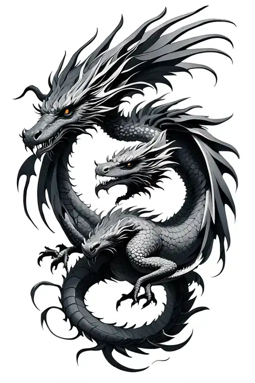 Dragon And Phoenix Interacting