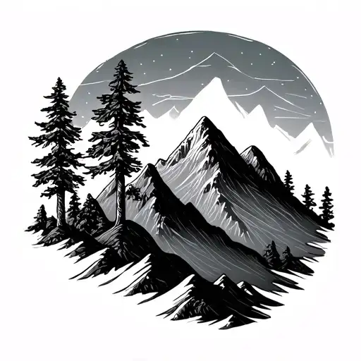 Mini Mountain With Trees