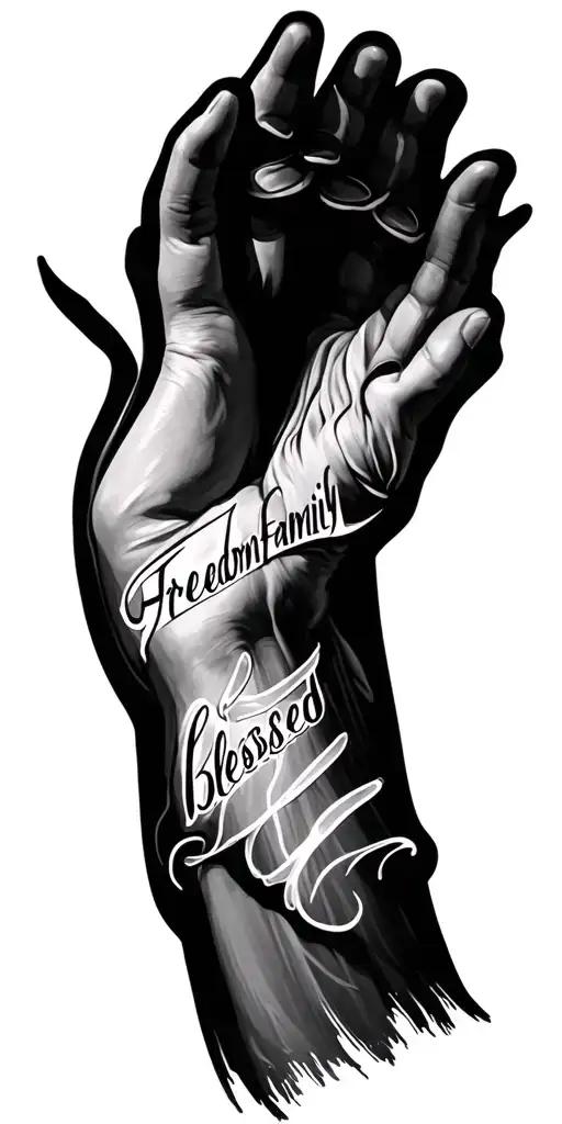 Freedom Blessed Family Written Across
