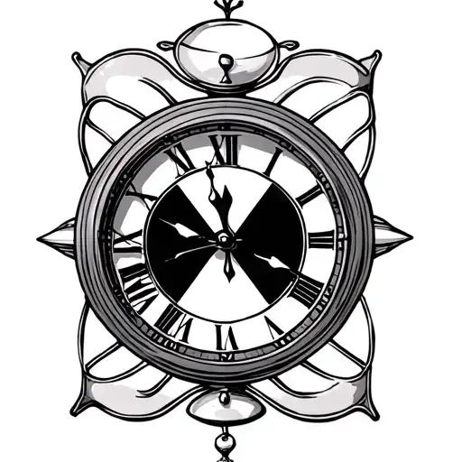 Hourglass Nostalgic Clock