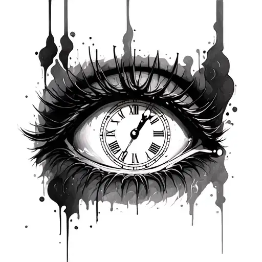 Eye With Clock Inside