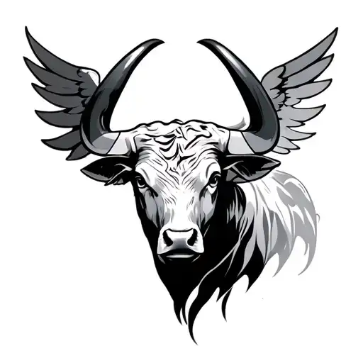 Half Evil Half Angel Taurus Bull