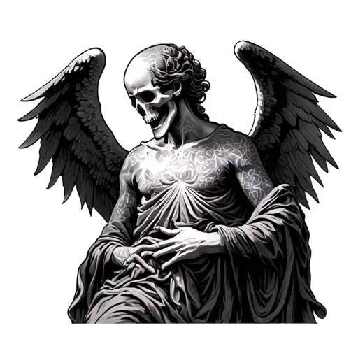 The Angel Of Death Looks Like Eternal Pain Of The Darkness Sorrow