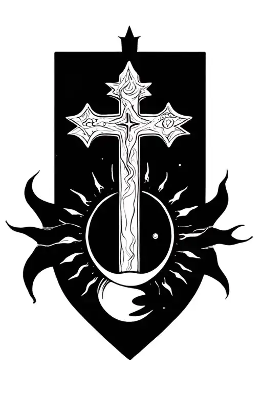 Cross And Sun And Luna