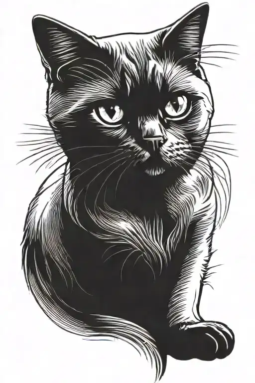 British Shorthair Cat Black