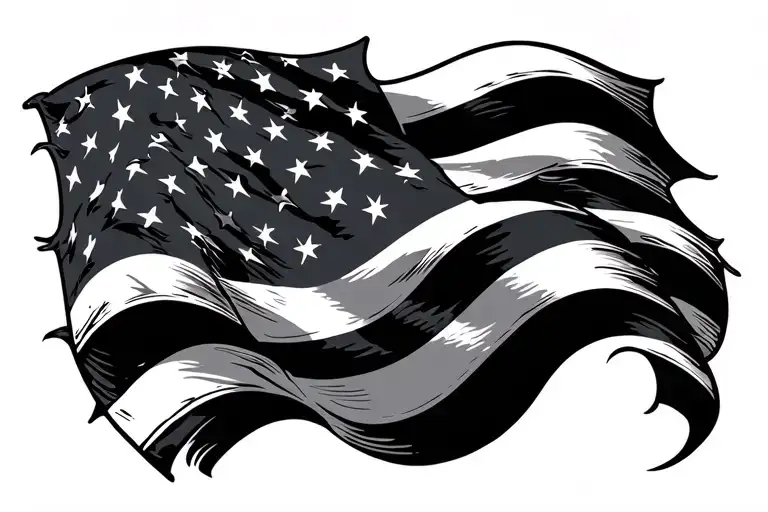 Roman Numerals With American Flag