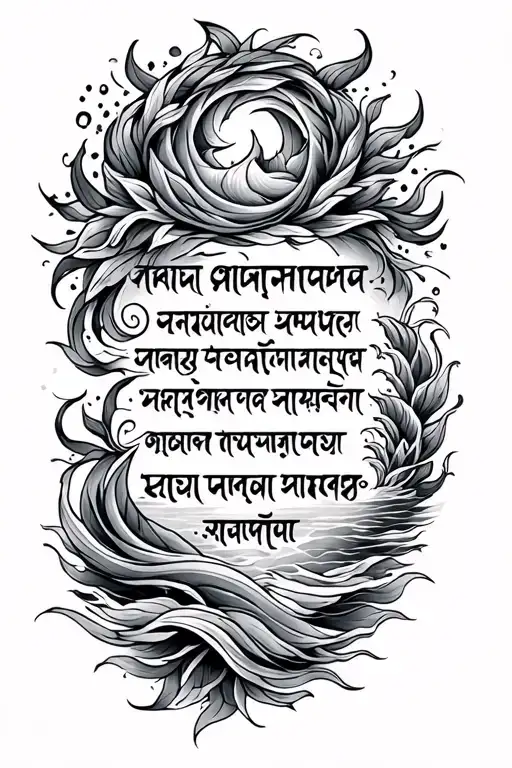 Coastal Sanskrit Shloka With Artwork