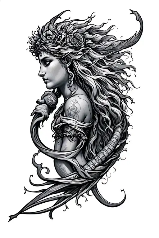 Aquarius Half Sleeve