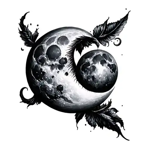 Moon Shimmering Heart