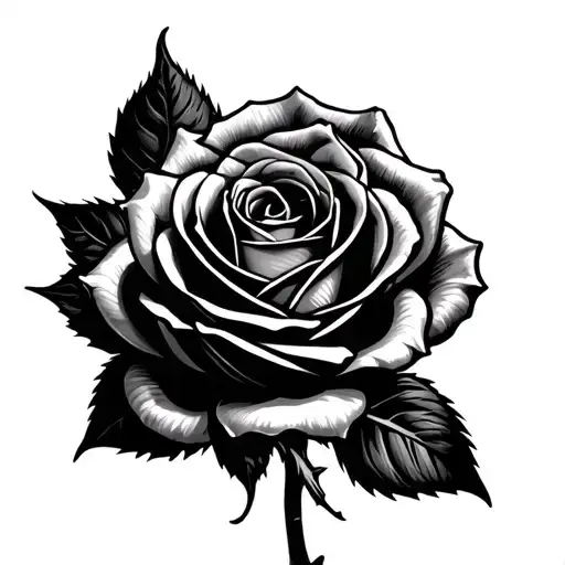 Rose With The Name Rose Blened Inside The Rose