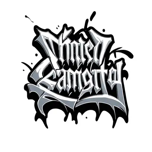Gangsta Graffiti Lettering