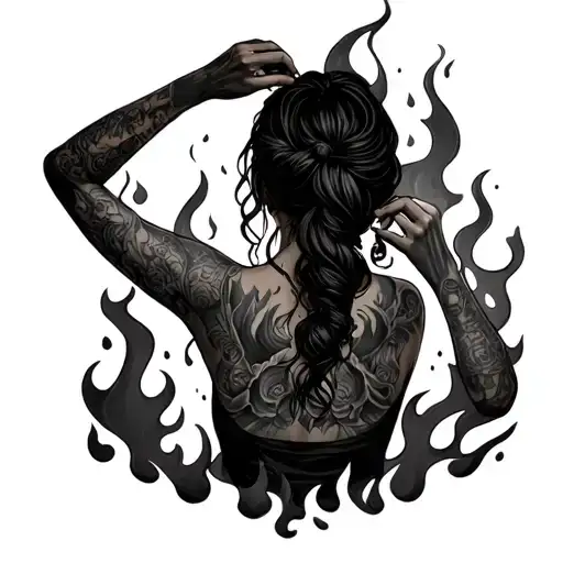 Room Is On Fire As She's Fixing Her Hair