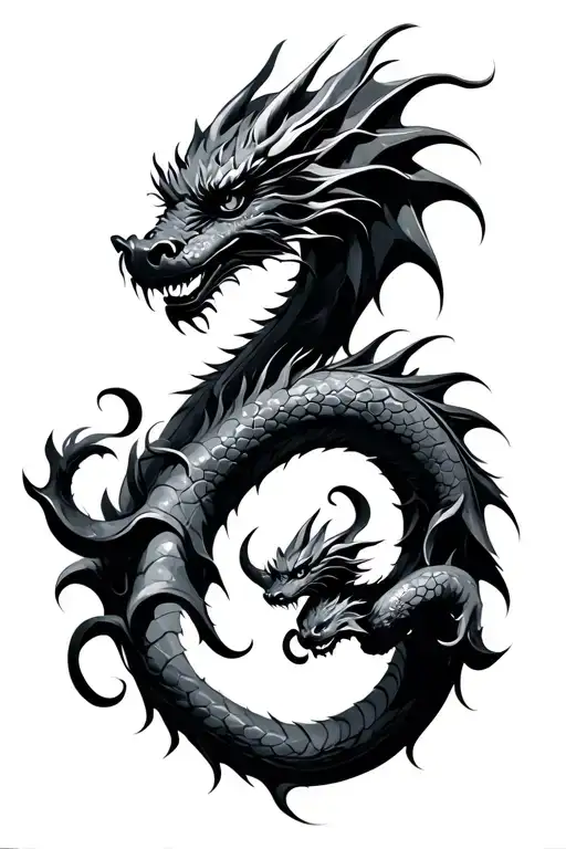 Dragon And Child Symbol
