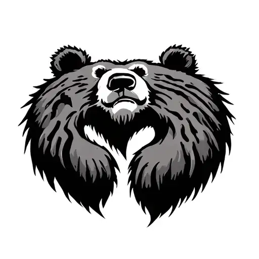 Bear Tracks Forming The Shape