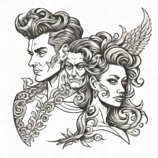 Greiving Husband Soulmate Hair Love