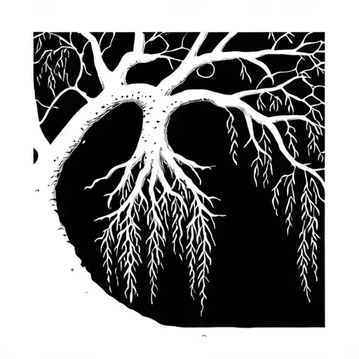 Whimsical Weeping Willow Tree