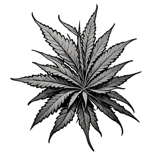 Weed Plant With A Smile