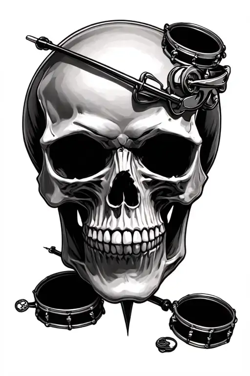 Skull And Snare Drum