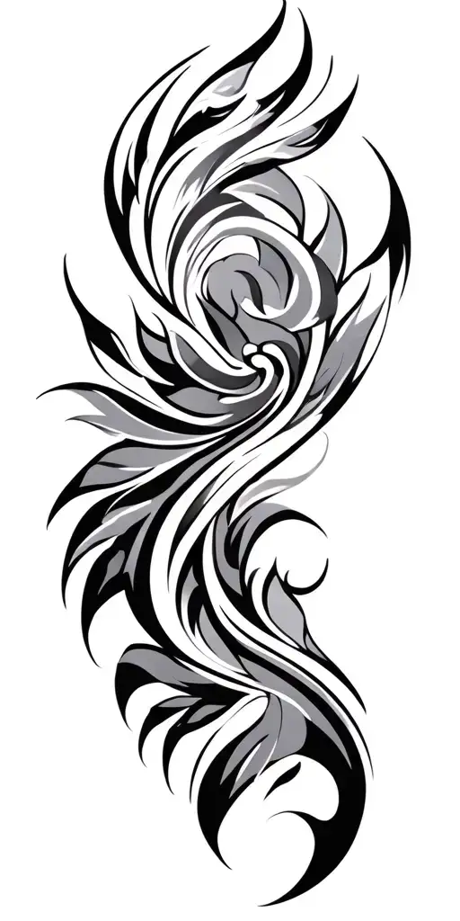 Tribal Inspired Design Combining Elements