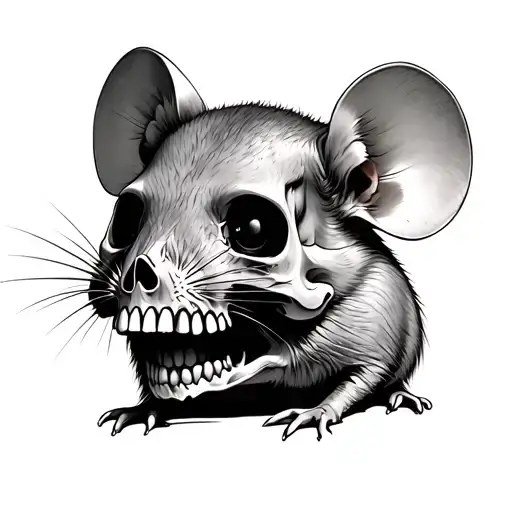 A Mouse With A Skull