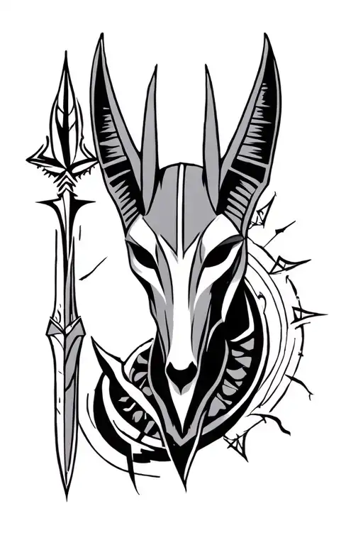 Fusion Anubis And Compass Design