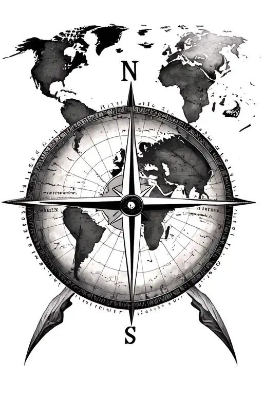 Ritter Compass World Map