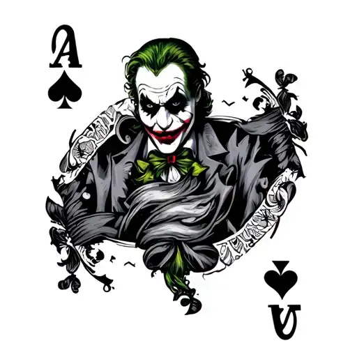 Joker Playing Card Featuring