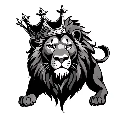 Lion With King's Crown