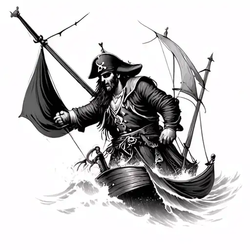 Pirate At Sea Going To War Realism