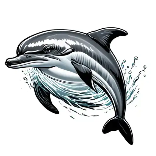 Dolphin Swimming Alongside