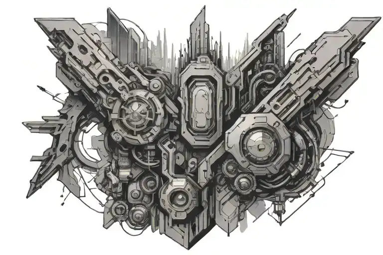 Cyberpunk Themed Forearm