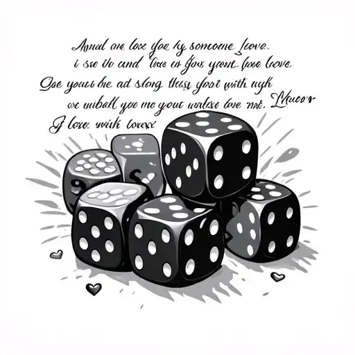 A Bible Scripture About Love And Losing Someone With Dice
