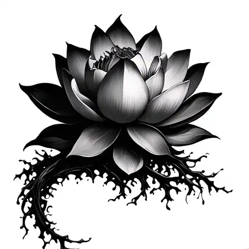 Tree Of Life With Lotus Flower