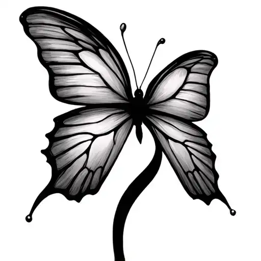 Infinity Symbol W Butterfly