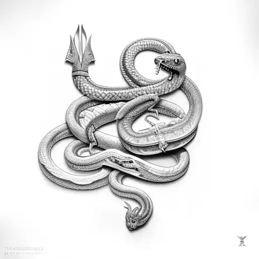 Roman Dagger With Snake Wrapping Around It