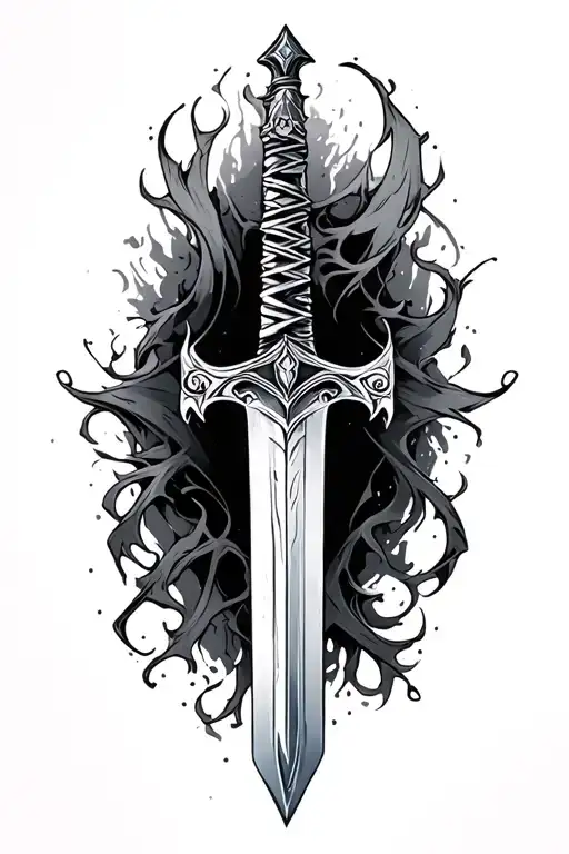 Forearm To Wrist Dark Repulser Sword From Sword Art Online