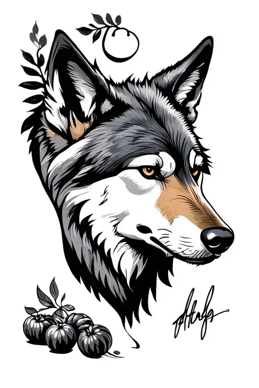 Wolf With Culinary Theme That Features