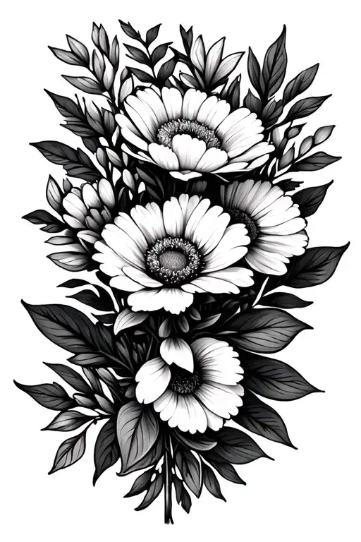 Flower Bouquet With April Birth Flower 4-29-24