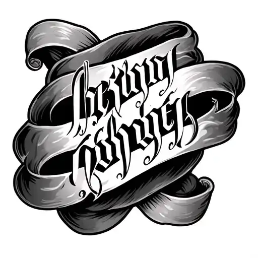 Religious Script On Side Forearm