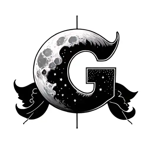 Moon And Letter G
