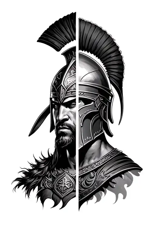 Spartan Tattoo Old Vs New Warrior